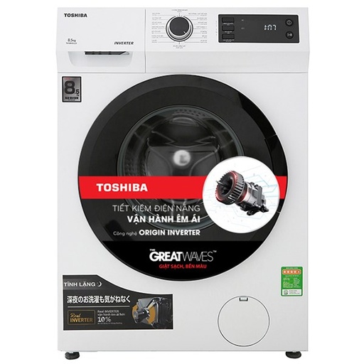 [MG-032] Máy giặt Toshiba Inverter 8.5 Kg TW-BH95S2V WK