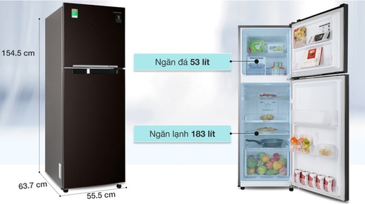 [TL-001] Tủ lạnh Samsung Inverter 236 lít RT22M4032BY/SV